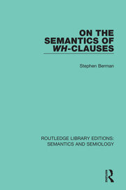 On the Semantics of Wh-Clauses book cover
