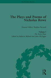The Plays and Poems of Nicholas Rowe, Volume I: The Early Plays book cover