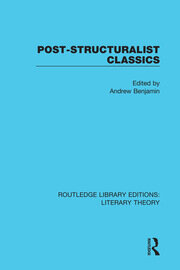 Post-Structuralist Classics book cover