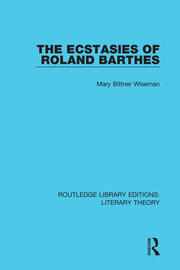 The Ecstasies of Roland Barthes book cover