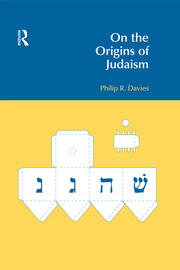On the Origins of Judaism book cover