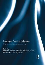 Language Planning in Europe: Cyprus, Iceland and Luxembourg book cover