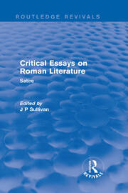 Critical Essays on Roman Literature: Satire book cover