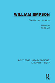 William Empson: The Man and His Work book cover