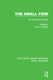 The Small Firm: An International Survey book cover