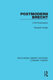 Postmodern Brecht: A Re-Presentation book cover
