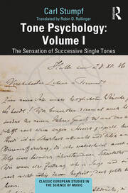 Tone Psychology: Volume I: The Sensation of Successive Single Tones book cover