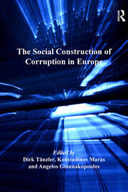 The Social Construction of Corruption in Europe book cover