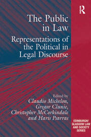 The Public in Law: Representations of the Political in Legal Discourse book cover