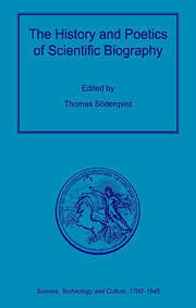 The History and Poetics of Scientific Biography book cover