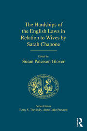 The Hardships of the English Laws in Relation to Wives by Sarah Chapone book cover