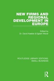 New Firms and Regional Development in Europe book cover