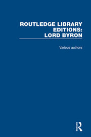 Routledge Library Editions: Lord Byron book cover