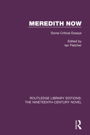 Meredith Now: Some Critical Essays book cover