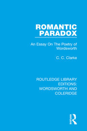 Romantic Paradox: An Essay on the Poetry of Wordsworth book cover