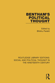 Bentham's Political Thought book cover