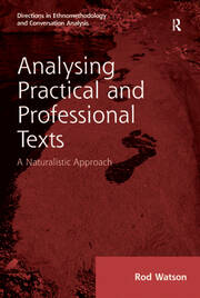 Analysing Practical and Professional Texts: A Naturalistic Approach book cover
