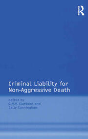 Criminal Liability for Non-Aggressive Death book cover
