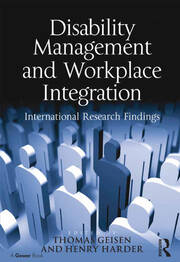 Disability Management and Workplace Integration: International Research Findings book cover