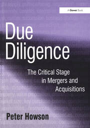 Due Diligence: The Critical Stage in Mergers and Acquisitions book cover