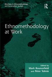 Ethnomethodology at Work book cover