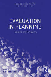 Evaluation in Planning: Evolution and Prospects book cover