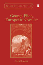 George Eliot, European Novelist book cover