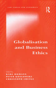 Globalisation and Business Ethics book cover