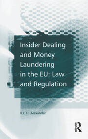 Insider Dealing and Money Laundering in the EU: Law and Regulation book cover