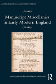 Manuscript Miscellanies in Early Modern England book cover