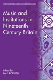 Music and Institutions in Nineteenth-Century Britain book cover