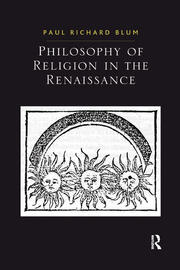 Philosophy of Religion in the Renaissance book cover