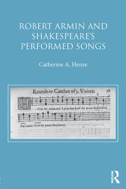 Robert Armin and Shakespeare's Performed Songs book cover