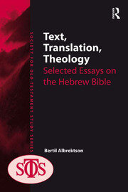 Text, Translation, Theology: Selected Essays on the Hebrew Bible book cover