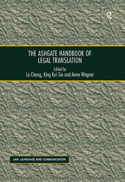 The Ashgate Handbook of Legal Translation book cover