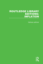 Routledge Library Editions: Inflation book cover