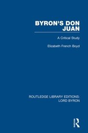 Byron's Don Juan: A Critical Study book cover