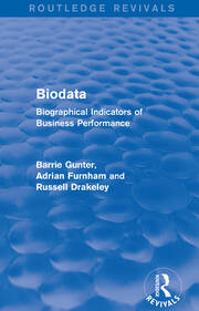 Biodata (Routledge Revivals): Biographical Indicators of Business Performance book cover