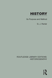 History: Its Purpose and Method book cover