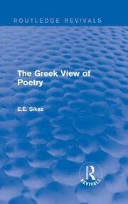 The Greek View of Poetry book cover