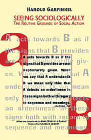 Seeing Sociologically: The Routine Grounds of Social Action book cover