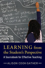 Learning from the Student's Perspective: A Sourcebook for Effective Teaching book cover