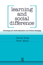 Learning and Social Difference book cover