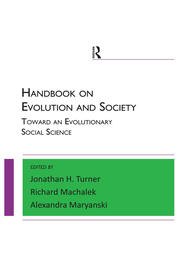 Handbook on Evolution and Society: Toward an Evolutionary Social Science book cover