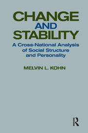 Change and Stability: A Cross-national Analysis of Social Structure and Personality book cover