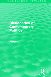Dictionaries of Contemporary Politics book cover