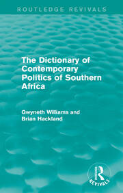 The Dictionary of Contemporary Politics of Southern Africa book cover