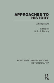 Approaches to History: A Symposium book cover