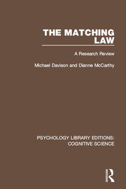 The Matching Law: A Research Review book cover