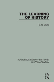 The Learning of History book cover